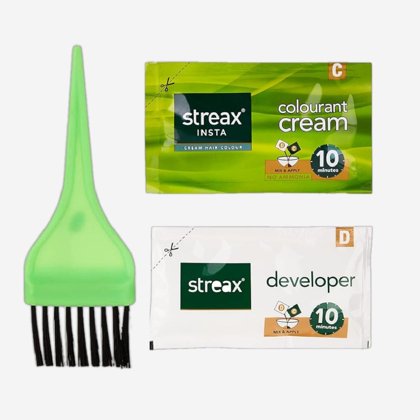 Streax No-Ammonia Insta Cream Hair Color - Natural Black 1